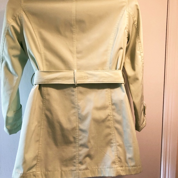 NWOT Liz Claiborne Studio Trench Coat, Size Small, Mint Green - Picture 4 of 14